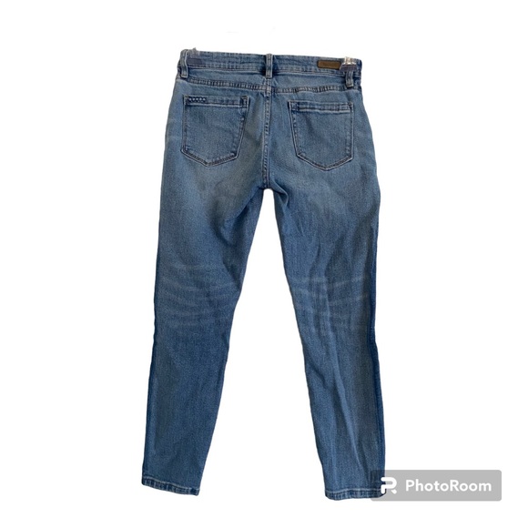 Blank NYC Two Tone Light Blue Wash Crop Mid-rise Jeans. Sz. 27 - Picture 5 of 13